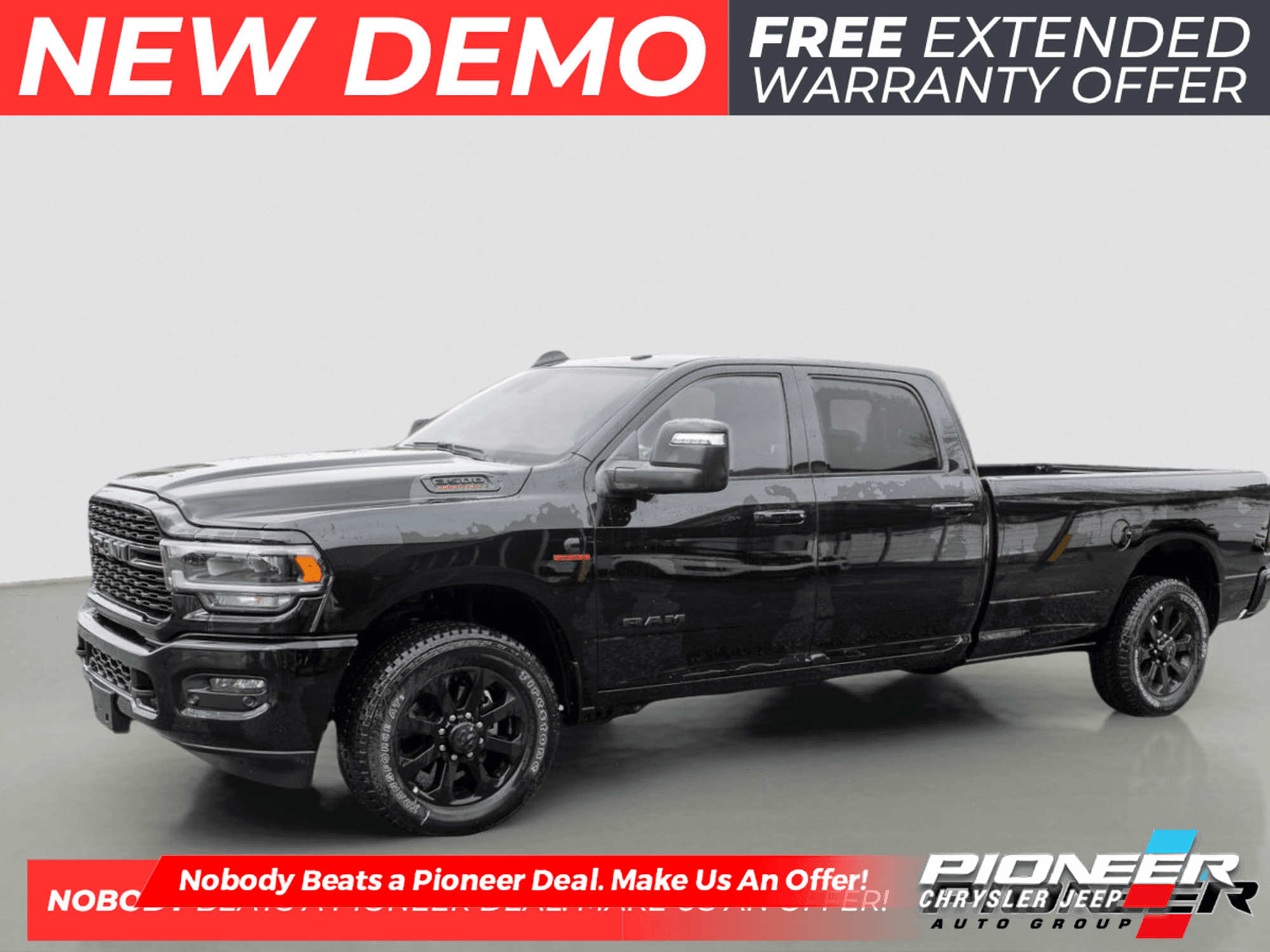 2024 Ram 3500 Big Horn 12" screen, Aisin trans, Max Tow