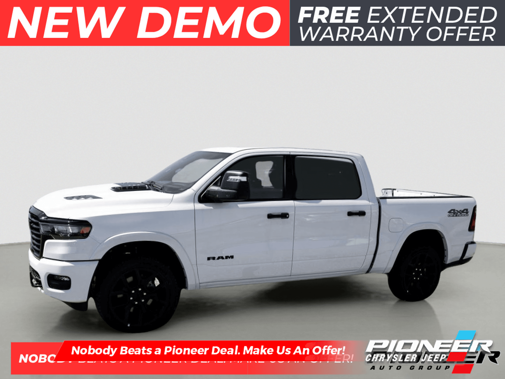 2025 Ram 1500 Laramie 12" screen, Pw boards, Pano Sun
